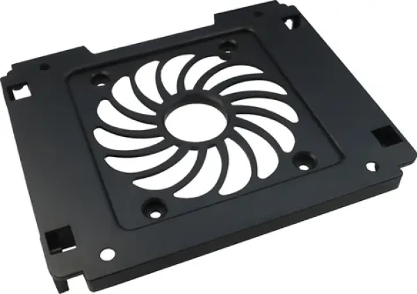 Inter-Tech 5,25” instalační rámeček pro 1x 3,5”/2,5” HDD/SSD / Rámeček / 12cm ventilátor / černá (88885214)
