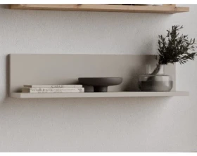 Police na zeď Asko Living, 60 cm, béžová kašmír