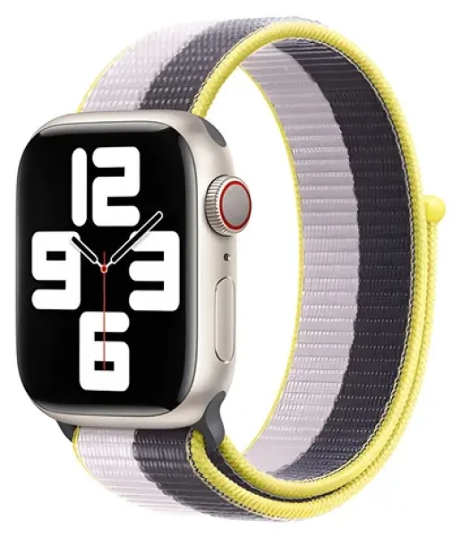 Devia Nylon Braided Two-Tone Loop Lilac / Řemínek pro Apple Watch / 40/41/42 mm / Nylon (6938595364693)