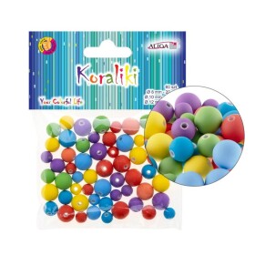 Korálky kulaté 60ks - INTENSE, mix velikostí
