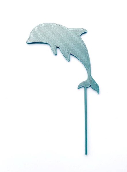 Dortisimo Zapichovací dekorace Delfín stříbrný 7 cm