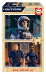 Dřevěné puzzle Rakeťák 2x25 dílků