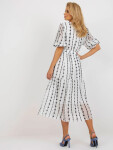 Dámské šaty LK SK 508963 1.38 Bílá s černou - Lakerta bílá-černá L/XL