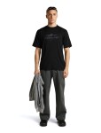 Pánské merino triko krátký rukáv ICEBREAKER Mens Merino 150 Tech Lite SS Rlxd T ibHeritage, Black velikost: XXL