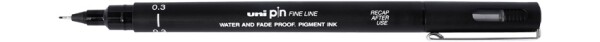 Uni PIN 03 liner 0,3 mm černý