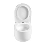 INVENA - WC mísa závěsná, Korfu kulatá, s prkénkem soft-close CE-95-001-L