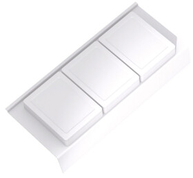 Gollinuci Koupelnový organizér bílý 322x146