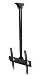 InLine stropní TV držák černá / Stropní TV držák / teleskopický / 32-55" / VESA 400x400 / nosnost 50 kg (23149A)
