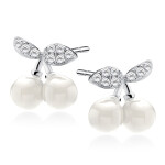 LUNICA Stříbrné náušnice CHERRIES 1056