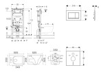 GEBERIT - Duofix Set předstěnové instalace, klozetu Arkas a sedátka softclose, tlačítko Sigma30, bílá/chrom SANI11CA3108B