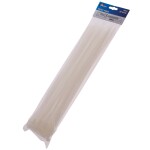 LEVIOR 23868 Pásek stahovací, 400 x 7,6mm, nylon, bílý, balení 50ks