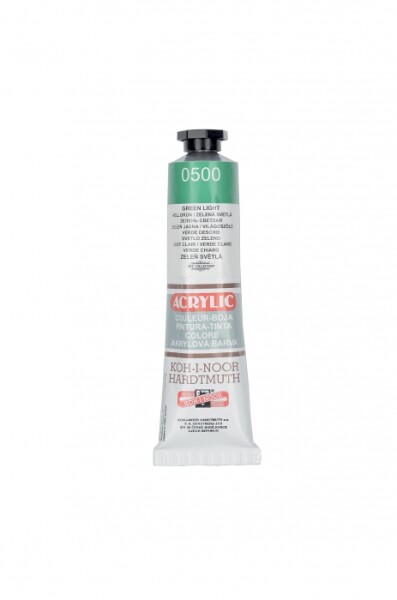 Akrylová barva Koh-i-Noor 40 ml - zelená světlá 0500