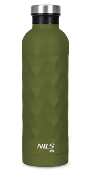 NILS Camp NC3805 zelená / Termoláhev / 750 ml / nerezová ocel / dvojitá stěna / bez BPA