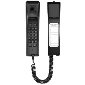 Fanvil H2U V2 černá / Hotelový IP telefon / 2 linky / PoE / Nástěnná montáž (H2U-B)