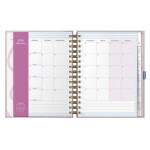 Busy B Kroužkový plánovací diář To Do A5 Pink Graphic 2026, růžová barva, papír