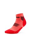 CEP dámské kotníkové běžecké kompresní ponožky 5.0 - neon coral Velikost: II (EUR 34-37)