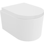 MEXEN/S - Sofia Závěsná WC mísa Rimless Tornado včetně sedátka s slow, duroplast, bílá lesk 30540200T