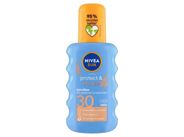 Nivea Sun Protect & Bronze Sprej na opalování OF 30 200 ml