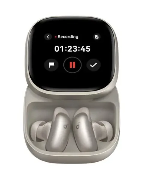 Anker soundcore Liberty 5 Pro Max zlatá / Bezdrátová sluchátka / ANC / mikrofon / BT 6.1 / AMOLED pouzdro (D1204GB1)
