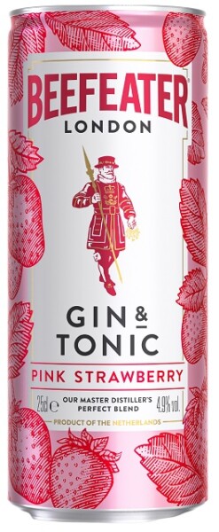 Beefeater Pink & Tonic 4,9% 0,25 l (plech)