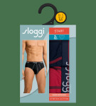 Pánské slipy Start Midi C2P box - BLUE - DARK COMBINATION - kombinace modré M008 - SLOGGI BLUE 6