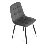 Jídelní židle, šedá, sametová látka, CT-V5081 GREY4