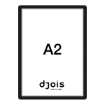 Djois samolepicí rámeček - Magneto, A2, černý, 1 ks
