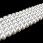 Shell perla - bílá - ∅ 10 mm - 1 ks
