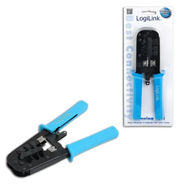 LogiLink WZ0019 černá / Krimpovací kleště / 8P8C / 6P6C / 4P4C (WZ0019)