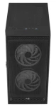 AeroCool Graphite V3 černá / PC skříň / Midi Tower / ATX / mATX / Mini-ITX / 2x USB 3.0 / 3x 140 mm ARGB / bez zdroje (ACCM-PB24133.11)