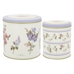 GREEN GATE Úložná dóza do kuchyně Jacobe White - set 2 ks, fialová barva, kov