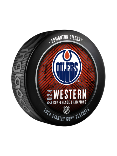 Fanatics Puk Edmonton Oilers 2024 Stanley Cup Western Conference Champions Souvenir Collector Puck