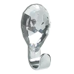 Spirella JEWEL samolepící háček čirý diamant / plast / 30 x 65 mm (7610583106728)