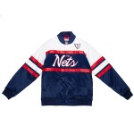 Mitchell & Ness Pánská bunda New Jersey Nets NBA Script Heavyweight Satin Velikost: S