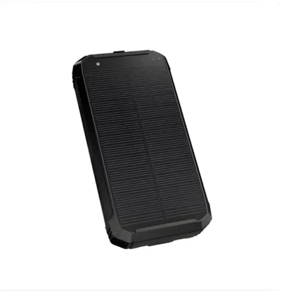 PLATINET Powerbank Solar / Powerbanka / 10 000 mAh / Solární panel / Bezdrátové nabíjení 15 W / 2x USB-A + 1x USB-C (PMPB10SPW15)