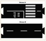 TODDLEROAD 2027 AUTOBUSOVÉ ZASTÁVKY - flexibilní silnice - 2 silikonové puzzle díly