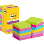 Samolepicí bloček 3M POST-IT Super Sticky, mix barev, 76x76 mm, 12x90 listů