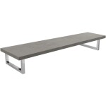 CERANO Deska pod umyvadlo Navira Pro + 2+1 podpěrná konzole - betonově šedá - 140x46x3,6 cm - 606048