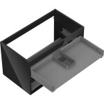 MEXEN - Box-A skříňka pro umyvadlo 80, 2 zásuvky, černá lesk 91AX0-0800-470-2-70