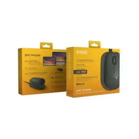 ZAGG Pro Mouse černá / Bezdrátová myš / s nabíjecí podložkou / Bluetooth / 800-1600 DPI / párování 3 zařízení (109910230)