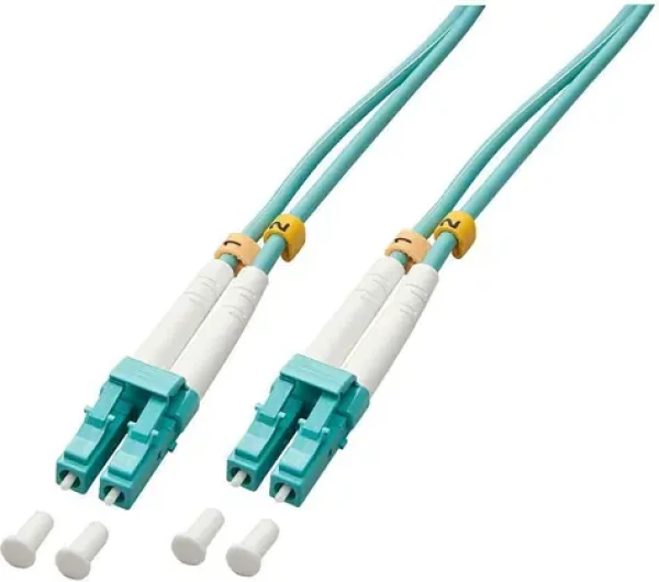 Lindy 46373 / Optický patch kabel / LC/LC / OM3 50/125 / Multimode / 5 m / modrá (46373)