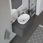 DURAVIT - Bathroom_Foster Umyvadlo na desku 50x35 cm, s přepadem, bez otvoru pro baterii, bílá 0335500000