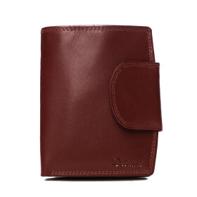 Menší dámská kožená peněženka Laura červená