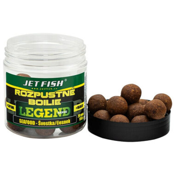 Jet Fish Rozpustné boilie Legend Seafood + Švestka/Česnek 250ml 20mm (000112)