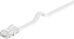 MicroConnect CAT6 U/UTP FLAT 5m bílá / PVC (V-UTP605W-FLAT)
