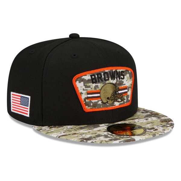 New Era Pánská kšiltovka Cleveland Browns NFL 2021 On-Field Salute to Service 59FIFTY Fitted Velikost: 7 1/4