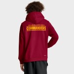 Nike Pánská mikina Washington Commanders NFL 2025 Sideline Standard Issue Hoodie - Vínová Velikost: 2XL