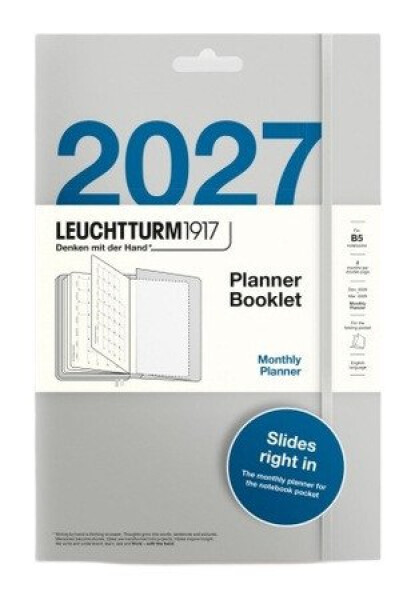 Měsíční plánovač Booklet 2027, Composition B5, anglicky
