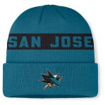 Fanatics Pánská zimní čepice San Jose Sharks NHL Authentic Pro A/Cap Cuffed Beanie