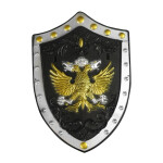 Sada rytířská s meči a štítem